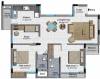 BBCL Navarathina (2BHK+2T (1,295 sq ft)   Study Room 1295 sq ft)