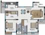 BBCL Navarathina (2BHK+2T (1,295 sq ft)   Study Room 1295 sq ft) BBCL Navarathina (2BHK+2T (1,295 sq ft)   Study Room 1295 sq ft)