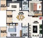 Sraddha White Cliff (2BHK+2T (1,165 sq ft) 1165 sq ft) Sraddha White Cliff (2BHK+2T (1,165 sq ft) 1165 sq ft)