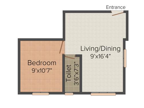 Colorhomes Crest (1BHK+1T (531 sq ft) 531 sq ft) Colorhomes Crest (1BHK+1T (531 sq ft) 531 sq ft)