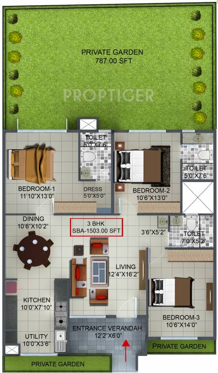 80 Trees (3BHK+3T (1,503 sq ft) 1503 sq ft) 80 Trees (3BHK+3T (1,503 sq ft) 1503 sq ft)