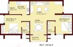 Jones Blossom Apartments (2BHK+2T (845 sq ft) 845 sq ft)