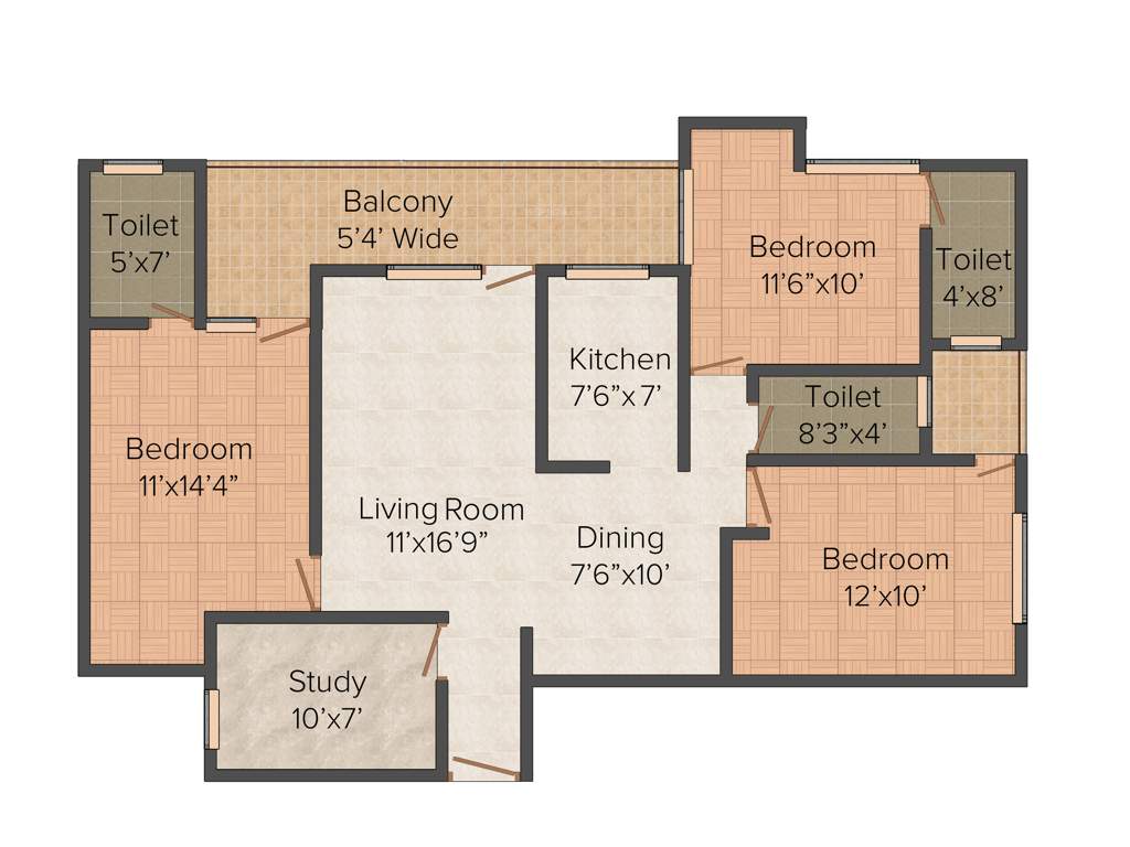 Green Mansion Welfare Society Green Mansion (3BHK+3T (1,600 sq ft) 1600 sq ft)