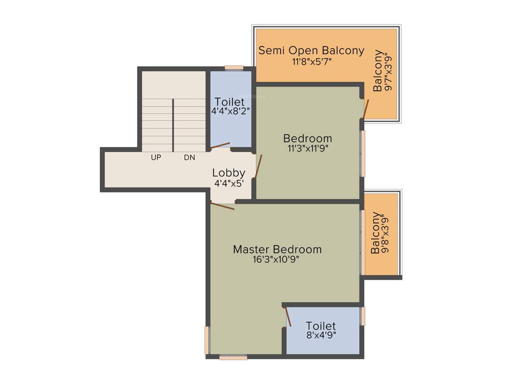 Orchid Grandeur (3BHK+3T (2,500 sq ft) 2500 sq ft)