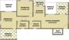 ARV Ganga Kingston (2BHK+2T (1,005 sq ft) 1005 sq ft)
