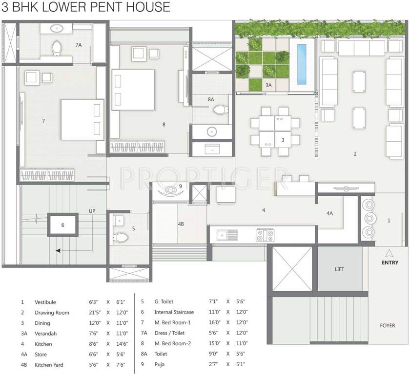 Satyam Insignia (3BHK+4T (2,690 sq ft) 2690 sq ft)