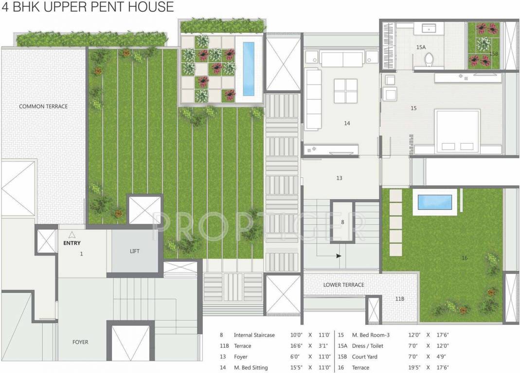 Satyam Insignia (4BHK+5T (5,210 sq ft)   Servant Room 5210 sq ft)