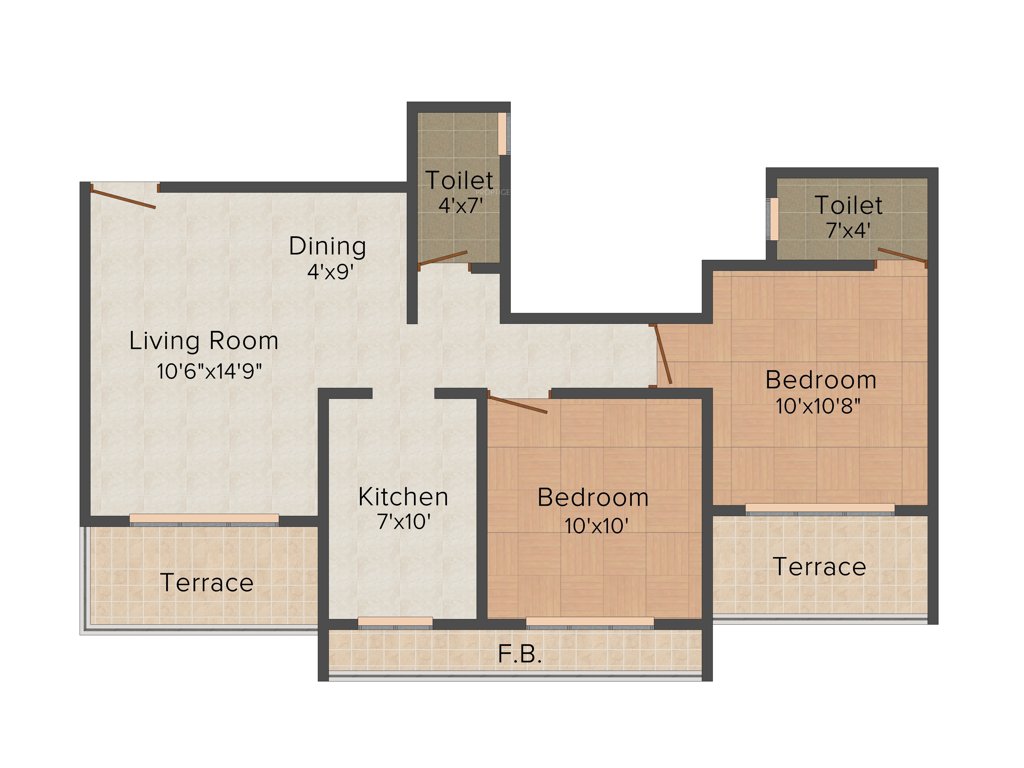 Sai Yashaskaram (2BHK+2T (1,042 sq ft) 1042 sq ft)