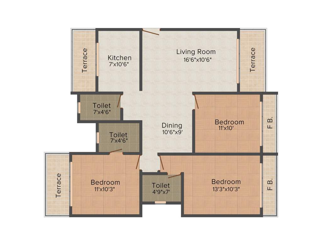 Sai Yashaskaram (3BHK+3T (1,482 sq ft) 1482 sq ft)