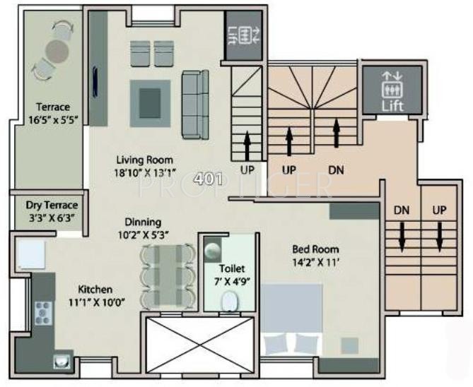 Prathamesh Samruddhi (3BHK+3T (2,461 sq ft) 2461 sq ft)