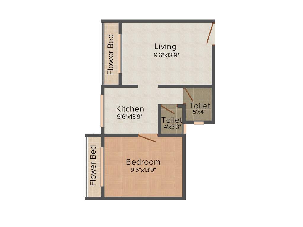 Qualcon Hill View Homes (1BHK+1T (560 sq ft) 560 sq ft)