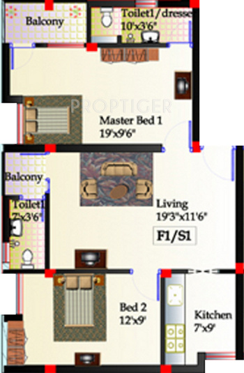 Raghav Enclave (2BHK+2T (900 sq ft) 900 sq ft)  Raghav Enclave (2BHK+2T (900 sq ft) 900 sq ft)