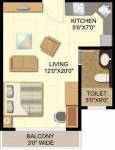 Disha Direct Bay Vista (1BHK+1T (488 sq ft) 488 sq ft)