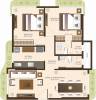 JP Unity Tower (2BHK+2T (1,230 sq ft) 1230 sq ft)