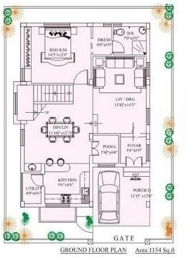  kvr paradise Floor Plan Ground Floor Plan