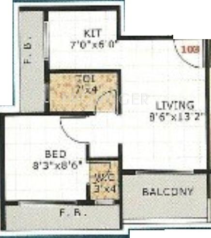 Raj Sai Vihar (1BHK+1T (560 sq ft) 560 sq ft)