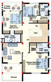  fortune fields villas Floor Plan First Floor Plan