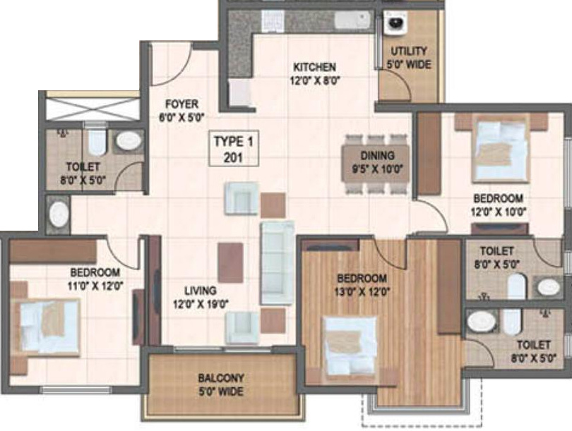 Sipani Classe (3BHK+3T (1,455 sq ft) 1455 sq ft) Sipani Classe (3BHK+3T (1,455 sq ft) 1455 sq ft)