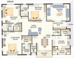 BSCPL Bollineni Homes (3BHK+4T (2,700 sq ft) Servant Room 2700 sq ft) BSCPL Bollineni Homes (3BHK+4T (2,700 sq ft) Servant Room 2700 sq ft)