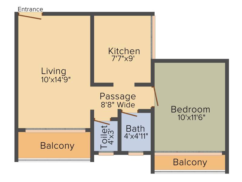 Mauli Classics (1BHK+1T (452 sq ft) 452 sq ft)