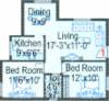 Bhavya Srinivasam (2BHK+1T (805 sq ft) 805 sq ft)