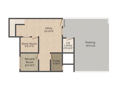 Axr Zeus (4BHK+4T (4,580 sq ft) + Servant Room 4580 sq ft)