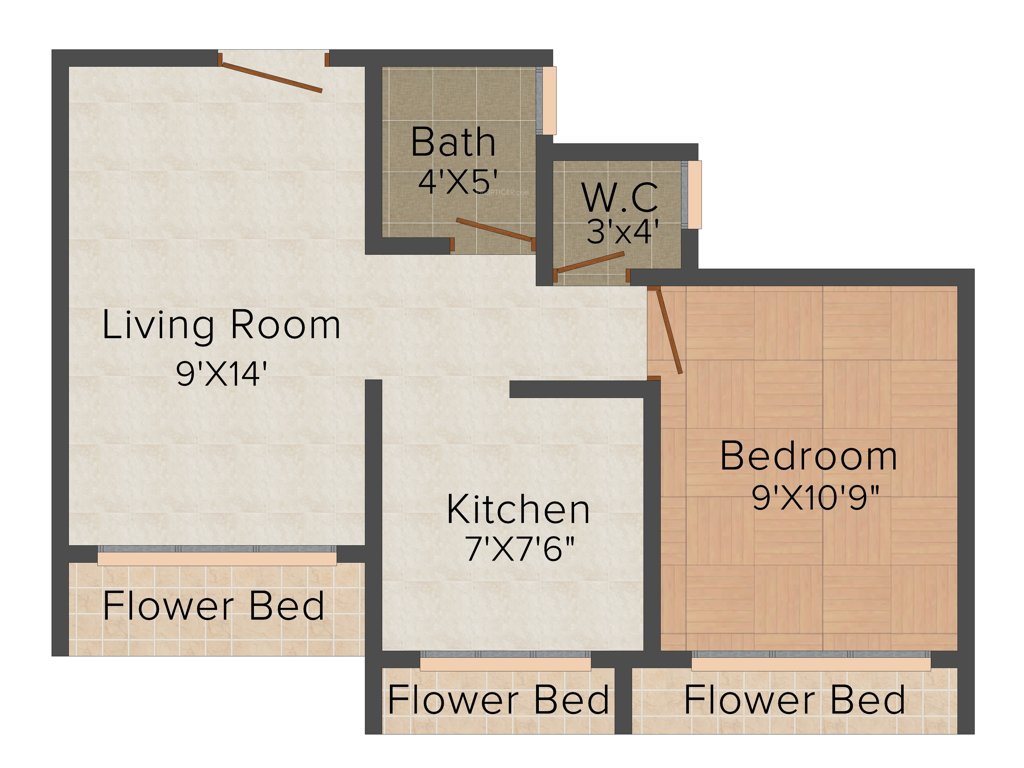 SM Supreme Heritage (1BHK+1T (625 sq ft) 625 sq ft)