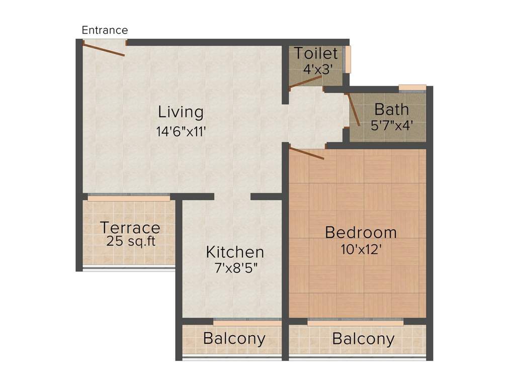 5P Shivshakti (1BHK+1T (660 sq ft) 660 sq ft)