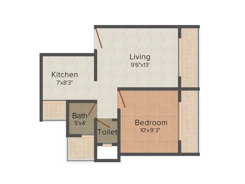 Kaamdhenu Sai Ram (1BHK+1T (603 sq ft) 603 sq ft)