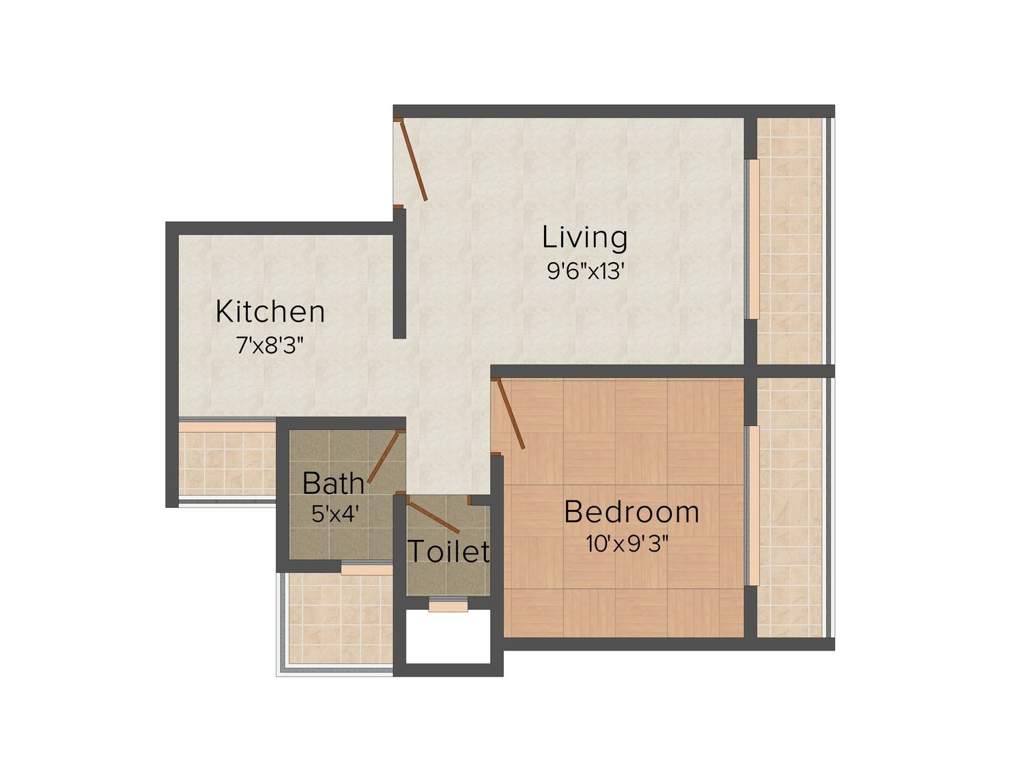 Kaamdhenu Sai Ram (1BHK+1T (603 sq ft) 603 sq ft)