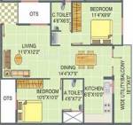 Carp Sai Sumukha Nest (2BHK+2T (980 sq ft) 980 sq ft)