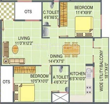 Carp Sai Sumukha Nest (2BHK+2T (980 sq ft) 980 sq ft) Carp Sai Sumukha Nest (2BHK+2T (980 sq ft) 980 sq ft)
