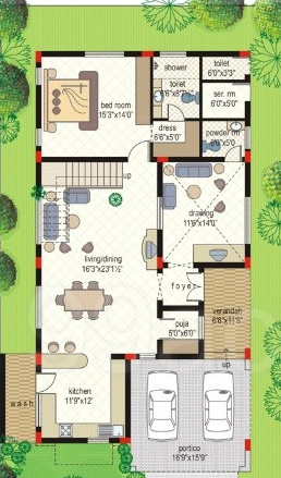  maple town Floor Plan Ground Floor Plan