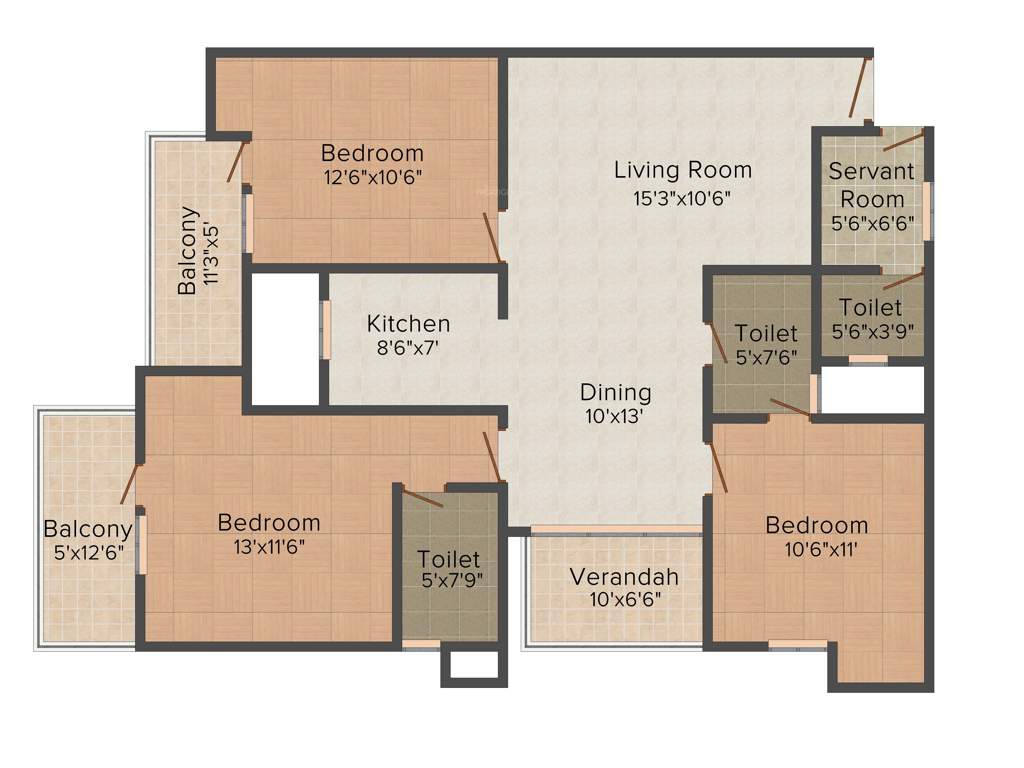 Green Residency Welfare Society Green Residency (3BHK+3T (1,600 sq ft) 1600 sq ft)