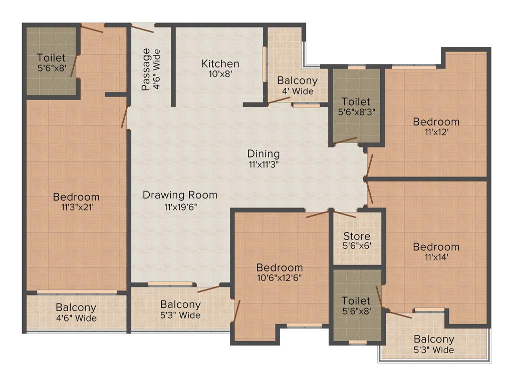 Green Residency Welfare Society Green Residency (4BHK+4T (2,300 sq ft) 2300 sq ft)