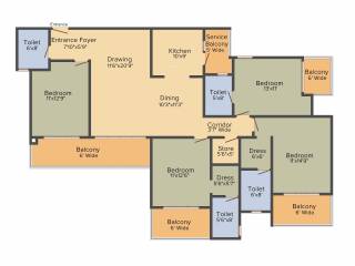 Ramprastha Platinum Premier (4BHK+4T (2,320 sq ft) 2320 sq ft) Ramprastha Platinum Premier (4BHK+4T (2,320 sq ft) 2320 sq ft)