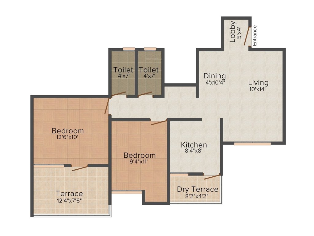 Venkatesh Venkatesh Sharvil (2BHK+2T (965 sq ft) 965 sq ft)