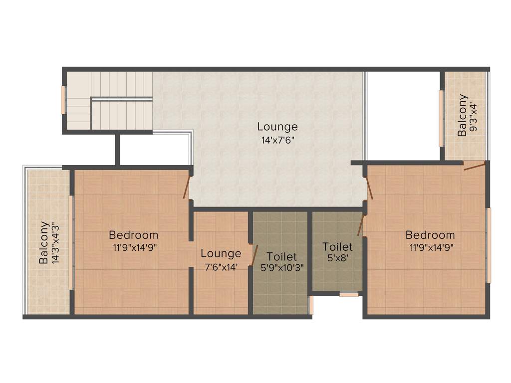 Unishire Esplanade (4BHK+5T (3,411 sq ft) 3411 sq ft)