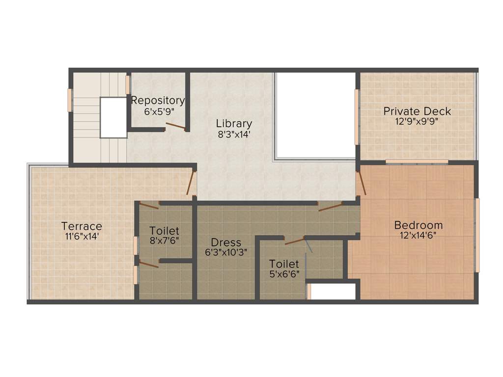 Unishire Esplanade (4BHK+5T (3,411 sq ft) 3411 sq ft)