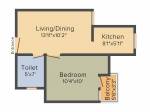 Krish City Phase 2 (1BHK+1T (485 sq ft) 485 sq ft) Krish City Phase 2 (1BHK+1T (485 sq ft) 485 sq ft)