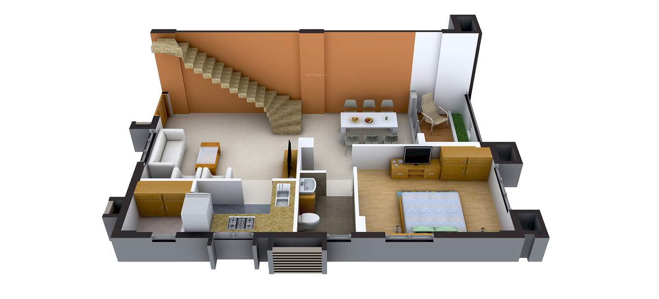 Sugam Sudhir (3BHK+3T (1,763 sq ft)   Study Room 1763 sq ft)