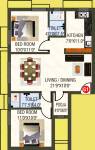 SRM Krishna (2BHK+2T (864 sq ft)   Pooja Room 864 sq ft) SRM Krishna (2BHK+2T (864 sq ft)   Pooja Room 864 sq ft)