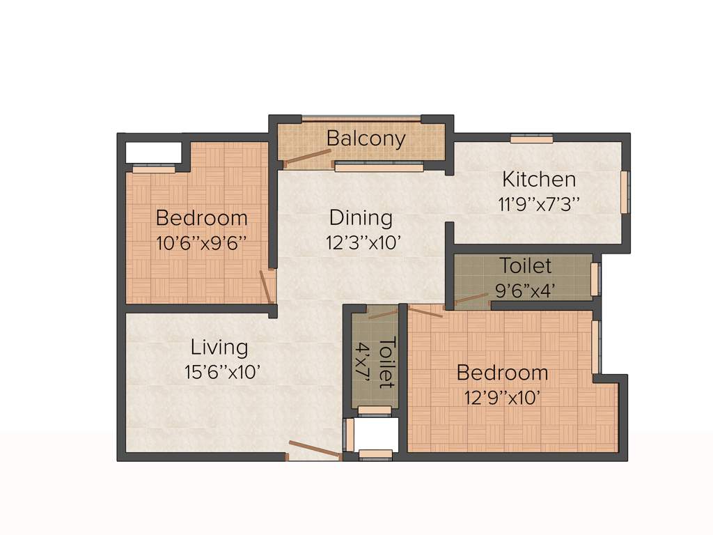 Kanya Sri Harsha (2BHK+2T (1,008 sq ft) 1008 sq ft)