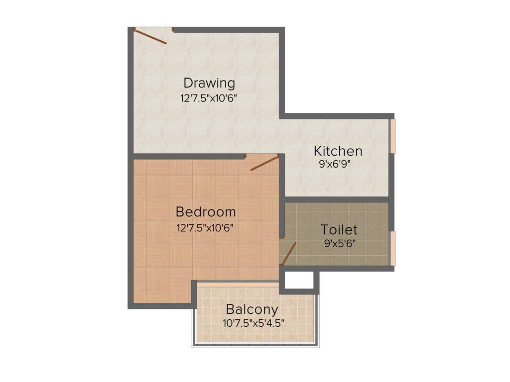Royal Star Star City (1BHK+1T (625 sq ft) 625 sq ft)