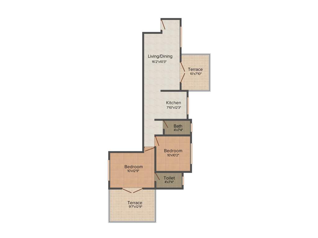 Royal Star Star City (3BHK+3T (1,169 sq ft) 1169 sq ft)