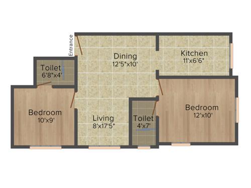 Pushkar Montecarlo (2BHK+2T (811 sq ft) 811 sq ft) Pushkar Montecarlo (2BHK+2T (811 sq ft) 811 sq ft)