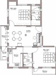 Pushkar Sai Nivas (2BHK+2T (1,200 sq ft) 1200 sq ft)