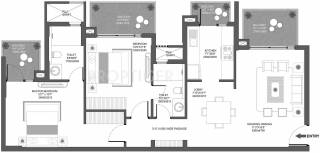 Godrej Oasis (2BHK+2T (1,307 sq ft) 1307 sq ft) Godrej Oasis (2BHK+2T (1,307 sq ft) 1307 sq ft)
