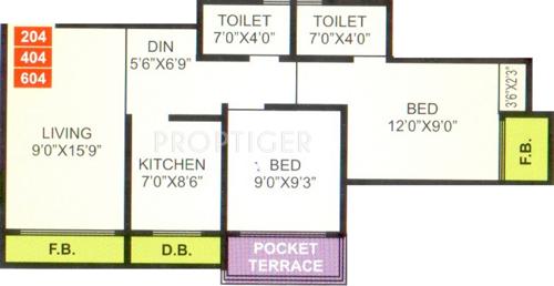 Arham Shubham Heights (2BHK+2T (870 sq ft) 870 sq ft) Arham Shubham Heights (2BHK+2T (870 sq ft) 870 sq ft)