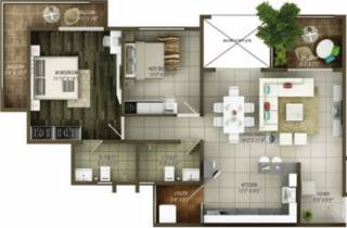 Concorde Epitome (2BHK+2T (1,316 sq ft) 1316 sq ft)